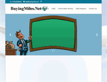 Tablet Screenshot of buyingmiles.net